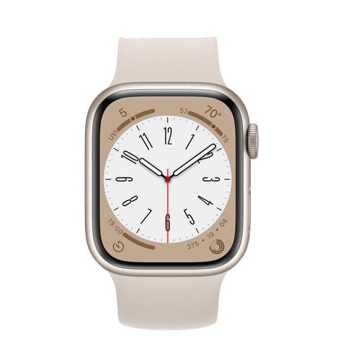 Apple Watch Series 8 GPS - Viền nhôm dây cao su