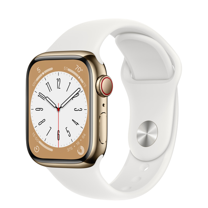 Apple Watch Series 8 LTE - viền thép dây cao su
