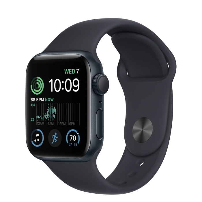 Apple Watch SE 2022 LTE, e sim  Viền nhôm dây cao su | Chính Hãng VN/A